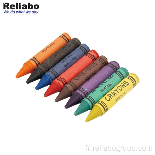 Crayons de cire multi-couleurs non toxiques